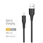 Дата кабель USB 2.0 AM to Lightning 1.0m 3A textured PVC black ColorWay (CW-CBUL094-BK) - уменьшенное изображение 4