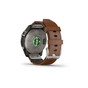 Смарт-годинник Garmin fenix 7 Pro Saph Solar, Ti w/Chestnut Lthr Band, Excl, GPS (010-02777-30) - зменшене зображення 6