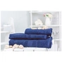 Рушник MirSon набір банний 5003 SoftNess Darkblue 50x90, 70x140, 100x150 (2200003182637) - зменшене зображення 1
