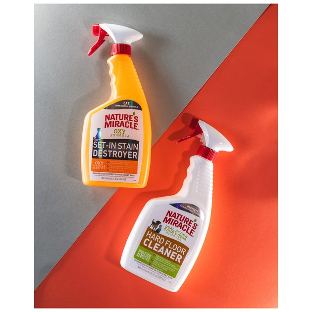 Спрей для тварин 8in1 Nature's Miracle для усунення плям і запахів від котів 709 мл (18065981707) - picture 7