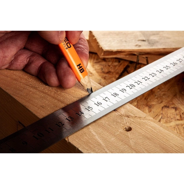 Лінійка будівельна Neo Tools нержавіюча сталь, 1м (72-210) - picture 7
