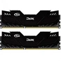 Модуль пам'яті для комп'ютера DDR4 16GB (2x8GB) 3000 MHz Dark Black Team (TDKED416G3000HC16ADC01) - зменшене зображення 1
