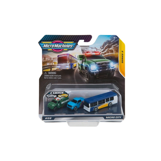 Машина Micro Machines Міський транспорт, 3 шт (6606084) - зображення 1