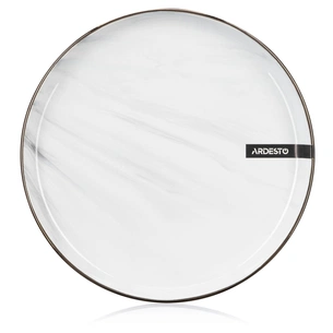 Тарілка Ardesto Marmo Біла 19 см Десертна (AR2919MRW) зображення 1