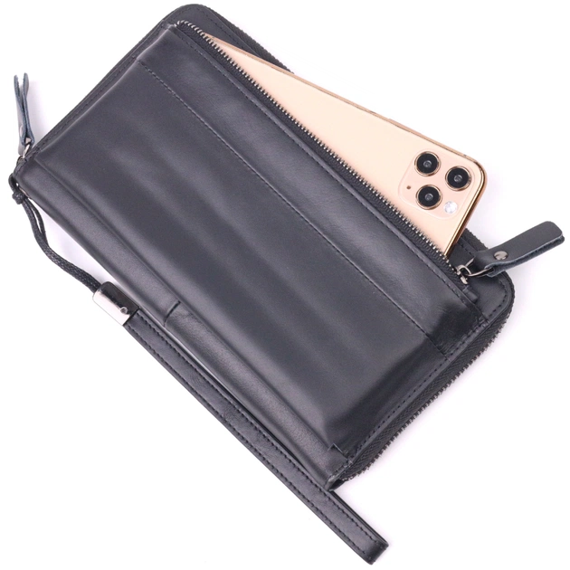 Гаманець Vintage З натуральної шкіри Чорний (21292) - зображення 5