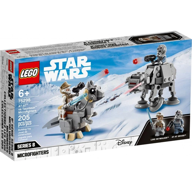 Конструктор LEGO Star Wars TM Мікрофайтери: AT-AT проти таунтауна 205 деталей (75298) - изображение 1