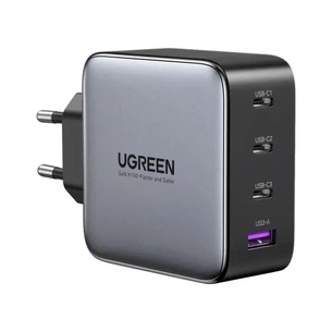 Зарядний пристрій Ugreen 4xUSB 100W (3xUSB-C+USB-A) Gan Tech Fast GAN Charger black CD226 (40747) зображення 1