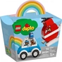 Конструктор LEGO DUPLO My First Пожежний вертоліт та поліцейська машина (10957) - зменшене зображення 1