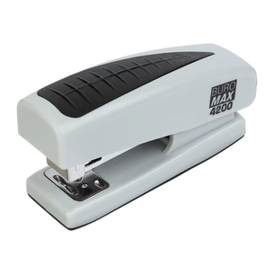 Степлер Buromax пластиковий, 20 аркушів, (скоби №24;26), 98 х 33 х 50 мм, сірий (BM.4200-09) зображення 1