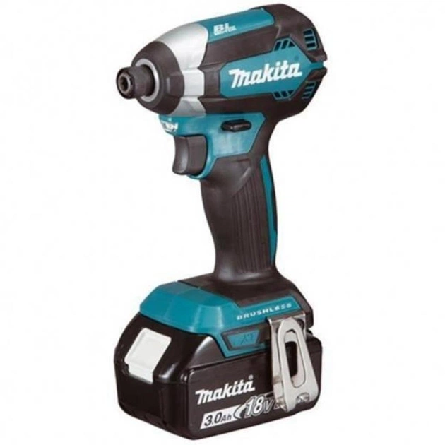 Гайковерт Makita акумуляторний ударний LXT, 18В, 3Аг х 2шт, DC18RC, кейс (DTD153RFE) - изображение 1