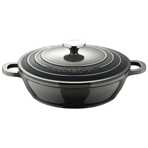 Сотейник Bergner Excalibur з кришкою 24 см Grey (BG-36103-GY) зображення 1