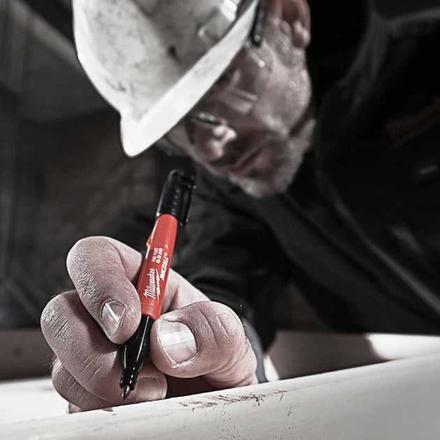 Маркер Milwaukee для будмайданчика INKZALL, тонкий, чорний (48223100) - picture 5