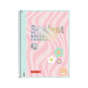 Книга записная Brunnen Колледж-блок А4 Premium Happy Hippie, клетка 80 листов (10-679 28 422) изображение 1