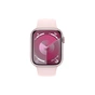 Смарт-годинник Apple Watch Series 9 GPS 41mm Pink Aluminium Case with Light Pink Sport Band - S/M (MR933QP/A) - зменшене зображення 2