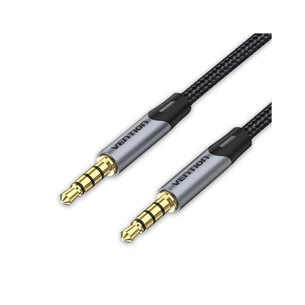 Кабель мультимедійний 3.5mm M to 3.5mm M 1.0m (4pin) gray Vention (BAQHF) зображення 1