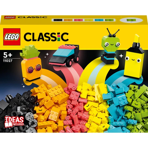 Конструктор LEGO Classic Творчі неонові веселощі 333 деталі (11027) - зображення 1
