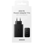 Зарядний пристрій Samsung 2xUSB-С 65W PD PPS/USB-A Black (EP-T6530NBEGEU) - зменшене зображення 4