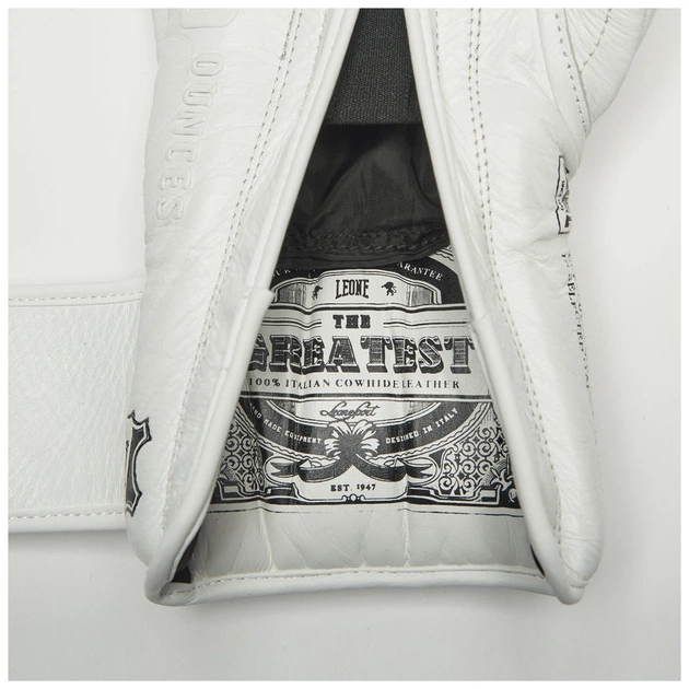 Боксерські рукавички Leone GN111 The Greatest White 12 унцій (GN111_White_12oz) - picture 9