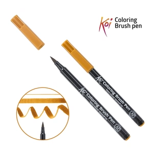 Художній маркер KOI Маркер-пензель акварельний Коричневий темний, 110 (084511393035) зображення 1