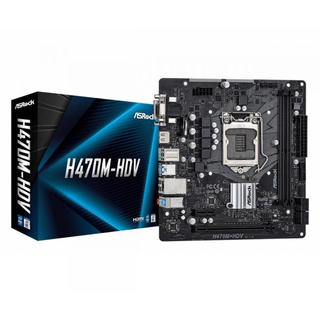 Материнська плата ASRock H470M-HDV - зображення 1