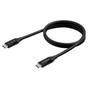 Кабель Edimax UC4 V2 USB Type-C - USB Type-C (M/M), Thunderbolt 3, 240 W, 20 V, 5 A Max, 1 м, Black (UC4-010TB) - уменьшенное изображение 1