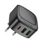 Зарядний пристрій BOROFONE BAS23A Lucky 1xUSB-C + 2xUSB PD30W Black (6941991109386) - уменьшенное изображение 5