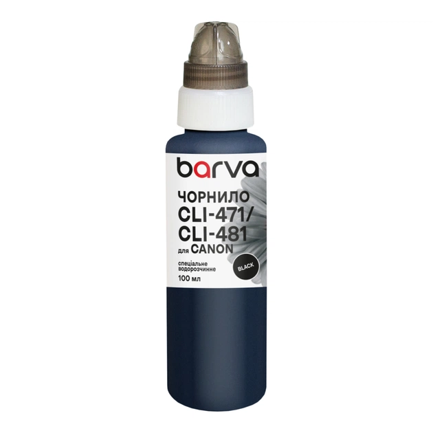 Чорнило Barva Canon CLI-471/CLI-481 100 мл, special, black (C471-553e) - зображення 1
