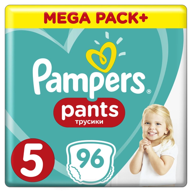 Підгузки Pampers трусики Pants Junior Розмір 5 (12-17 кг), 96 шт (4015400697541) - зображення 1
