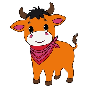 Картина по номерам ArtCraft Бичок 25х30 см (15108-AC) изображение 1