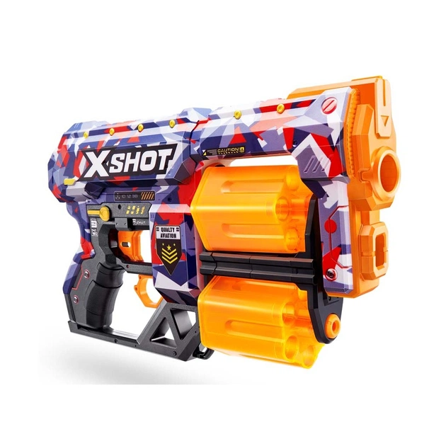 Іграшкова зброя Zuru X-Shot Швидкострільний бластер Skins Dread Malice (12 патронів) (36517Q) - зображення 1
