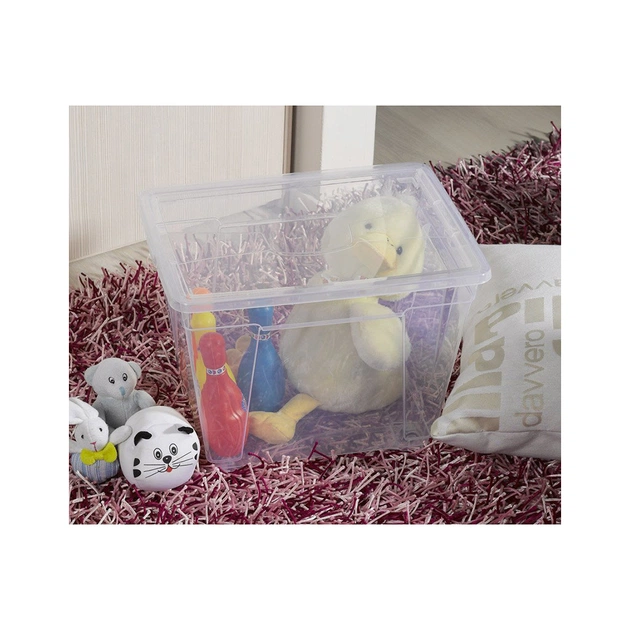 Контейнер для зберігання DEA home Easy прямокутний на колесах Прозорий 20 л (20078) - picture 2