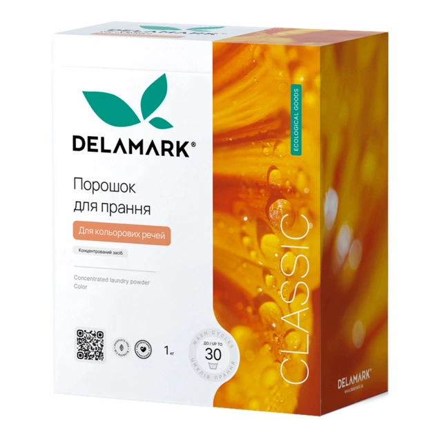 Пральний порошок DeLaMark Color 1 кг (4820152330499) - зображення 1