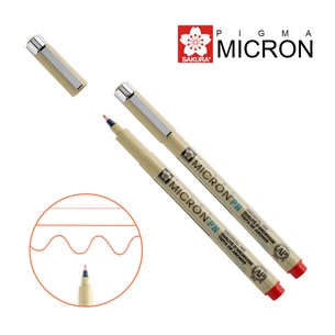 Лайнер Sakura PIGMA MICRON PN Червоний (0.4-0.5мм) (084511307162) зображення 1