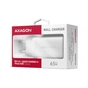 Зарядний пристрій AXAGON 1xUSB + 2xUSB-C 65W QC4+ PD3.0 PPS white (ACU-DPQ65W) - зменшене зображення 2