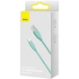 Дата кабель USB 2.0 AM to Lightning 2.0m 2.4A Jelly Liquid Silica Gel Green Baseus (CAGD000106) - зменшене зображення 7