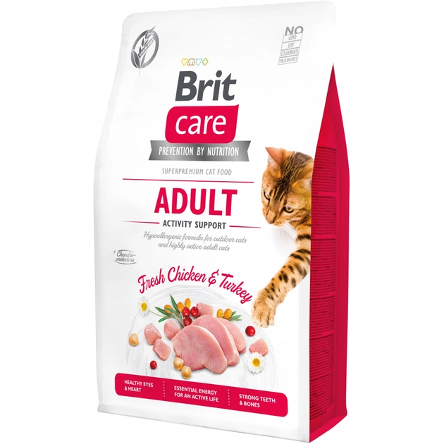 Сухий корм для кішок Brit Care Cat GF Adult Activity Support 2 кг (8595602540822) - зображення 1