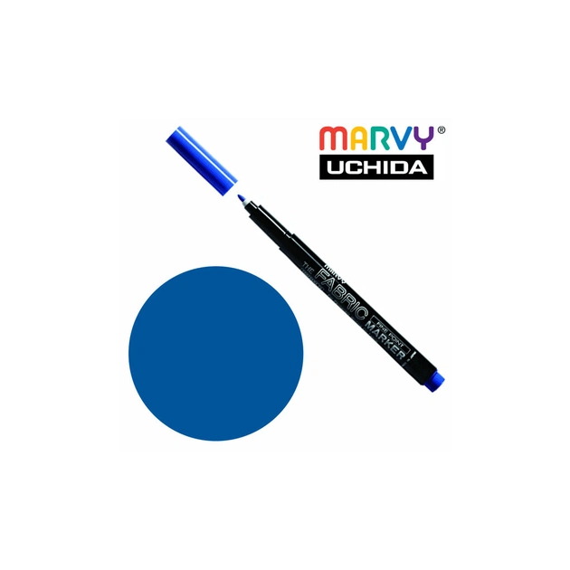 Художній маркер Marvy Синій, д/св. тканин, односторонній, 2мм, #522, Fine point (028617520308) - зображення 1