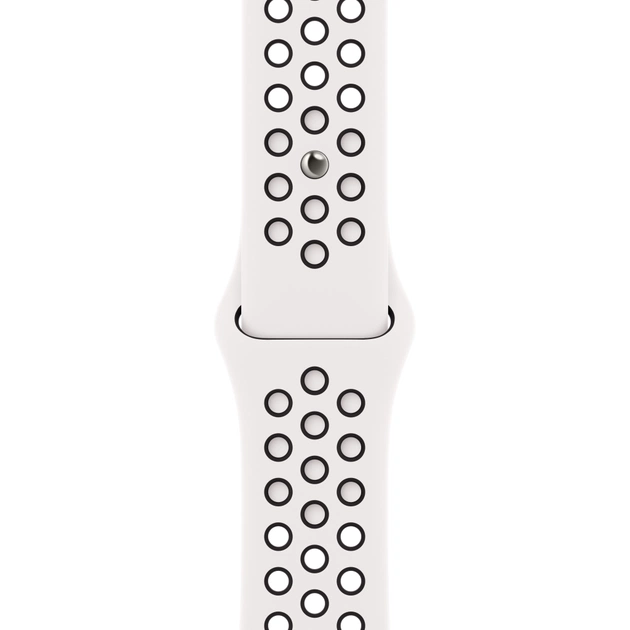 Ремінець до смарт-годинника Apple 45mm Nike Sport Band Summit White/Black (MPH13ZM/A) - зображення 1