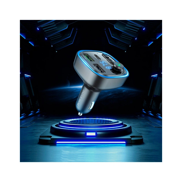 FM модулятор BOROFONE BC48, Gray, Box (BC48) - picture 7