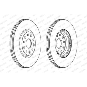 Гальмівний диск FERODO DDF1449 зображення 1