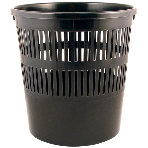 Корзина для бумаг Delta by Axent Plastic, black (D4007-01) - изображение 1