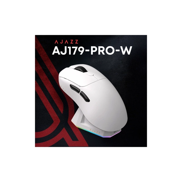 Мишка Ajazz AJ179PRO Wireless/Bluetooth/USB Charging Dock White (AJ179-PRO-W) - picture 5
