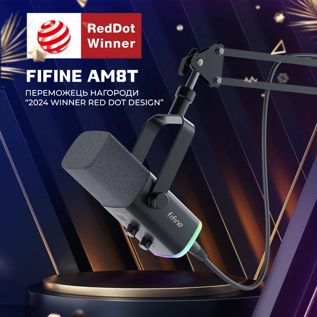 Мікрофон Fifine AM8T USB Black (AM8T) - picture 4