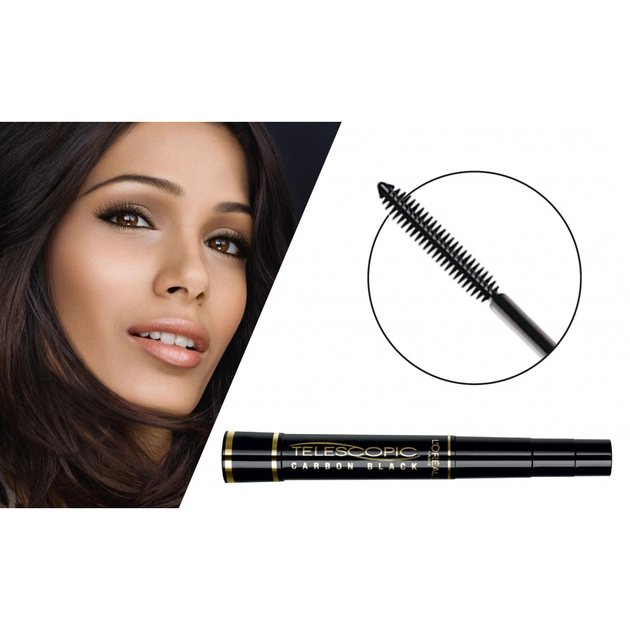 Туш для вій L'Oreal Paris Telescopic Carbon Black Ультра-чорна 8 мл (3600521479452) - изображение 4