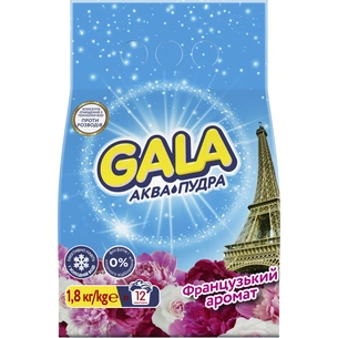 Пральний порошок Gala Аква-Пудра Французький аромат 1.8 кг (8006540514733) зображення 1