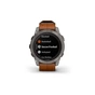 Смарт-годинник Garmin fenix 7 Pro Saph Solar, Ti w/Chestnut Lthr Band, Excl, GPS (010-02777-30) - зменшене зображення 8