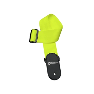 Ремінь для гітари DiMarzio Nylon With Leather Ends Neon Yellow (DD3100NY) зображення 1