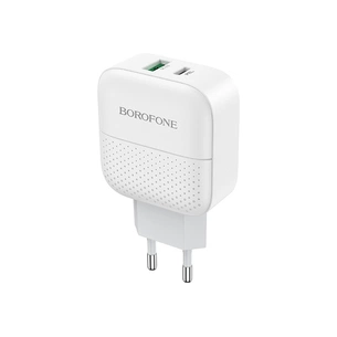 Зарядний пристрій BOROFONE BA46A Premium White (BA46AW) зображення 1