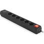 Мережевий подовжувач REAL-EL RS-PROTECT 605 3m, black (EL122300041) - зменшене зображення 3