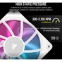 Кулер до корпусу Corsair iCUE Link RX120 RGB PWM White Triple Pack (CO-9051022-WW) - зменшене зображення 7